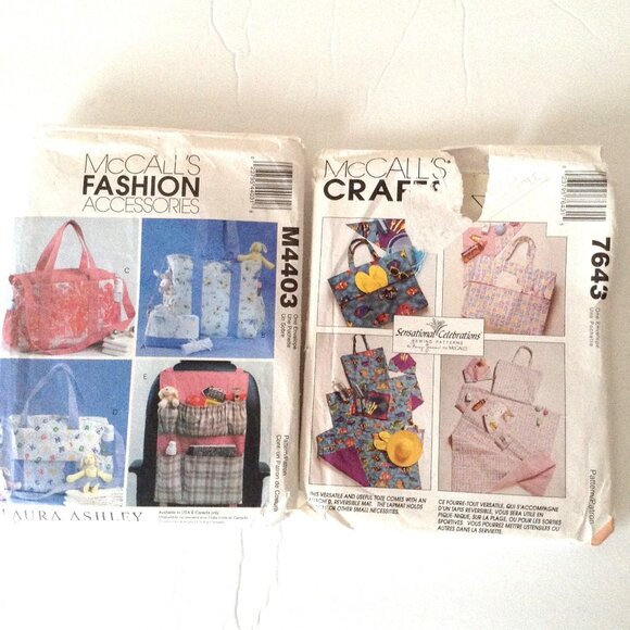 Baby Sewing Patterns Diaper Toiletry Bag Detachable Changing Pad Mat Organizer - Picture 1 of 5